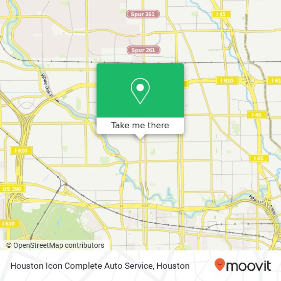 Mapa de Houston Icon Complete Auto Service