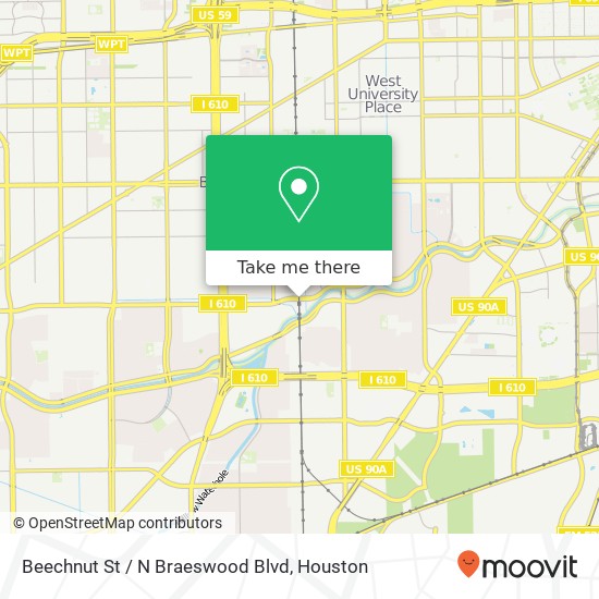 Mapa de Beechnut St / N Braeswood Blvd