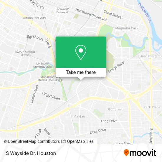 S Wayside Dr map