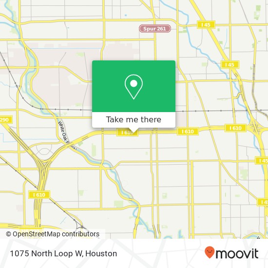 Mapa de 1075 North Loop W