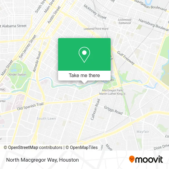 Mapa de North Macgregor Way