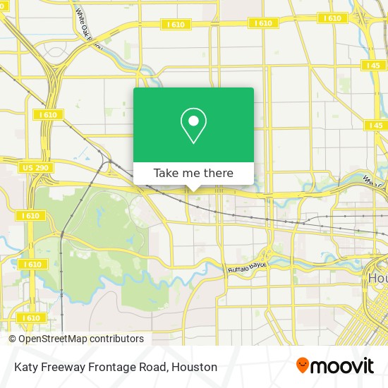 Katy Freeway Frontage Road map