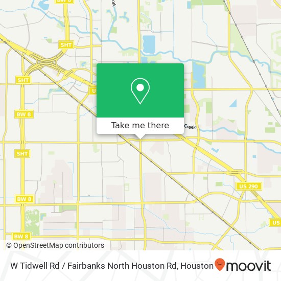 Mapa de W Tidwell Rd / Fairbanks North Houston Rd