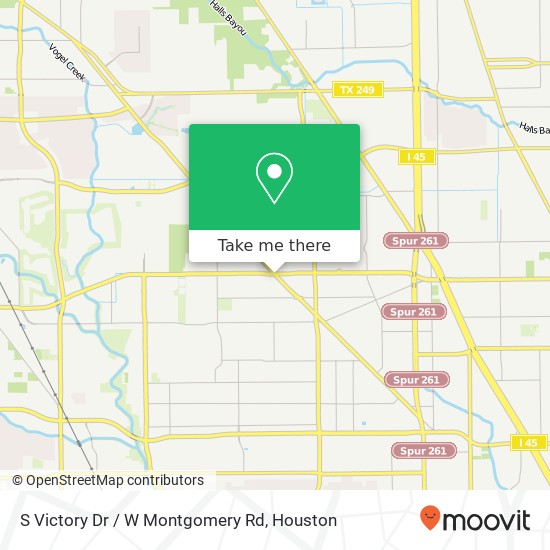 S Victory Dr / W Montgomery Rd map