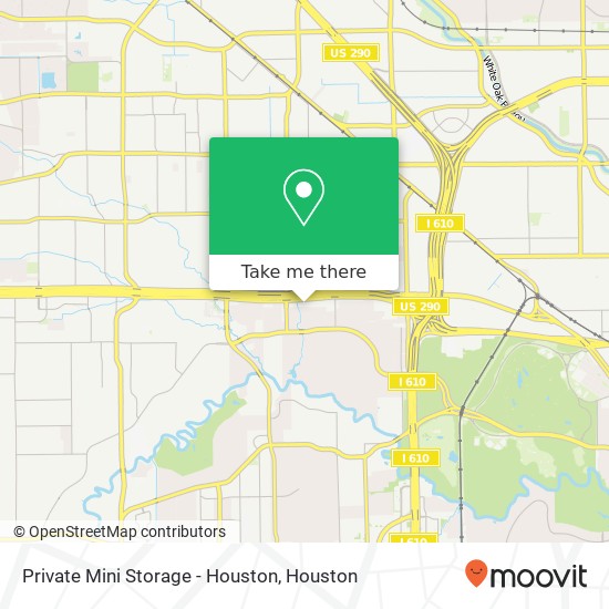 Mapa de Private Mini Storage - Houston