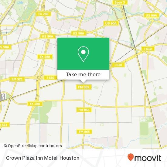 Crown Plaza Inn Motel map