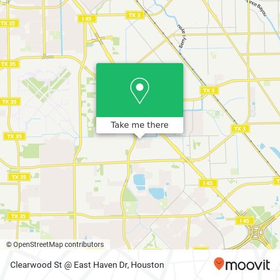 Mapa de Clearwood St @ East Haven Dr