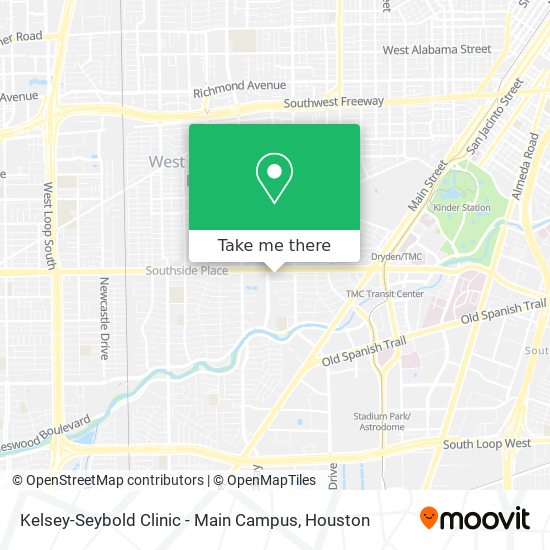 Kelsey-Seybold Clinic - Main Campus map