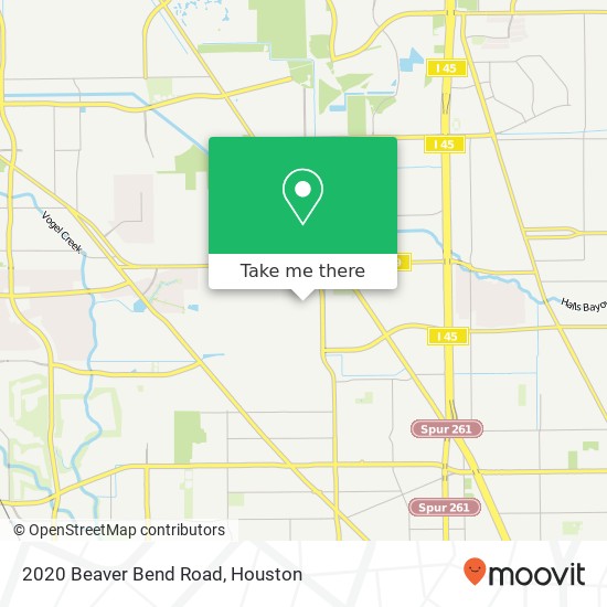 Mapa de 2020 Beaver Bend Road