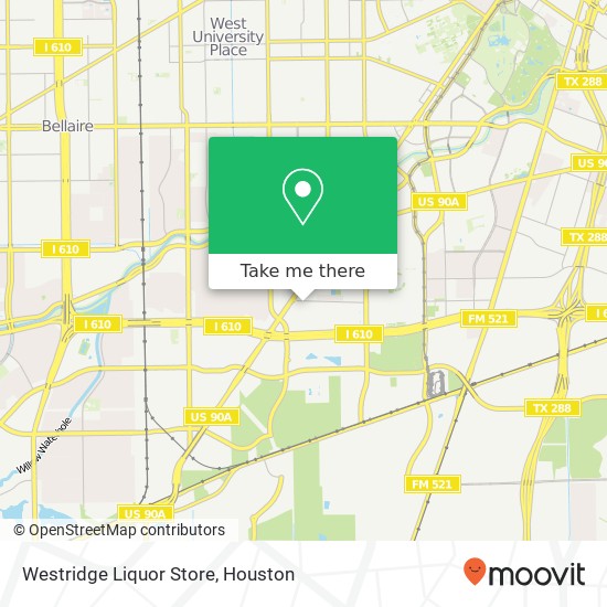 Mapa de Westridge Liquor Store