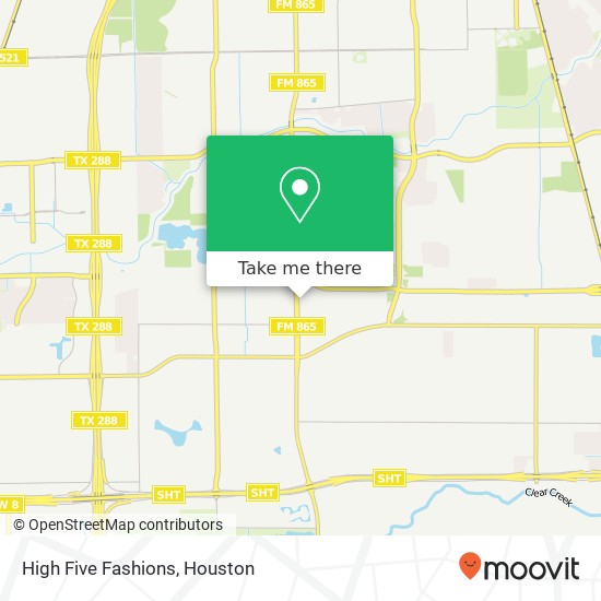 Mapa de High Five Fashions, 12805 Cullen Blvd Houston, TX 77047