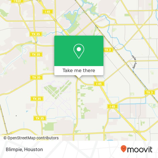 Mapa de Blimpie, 8610 Airport Blvd Houston, TX 77061