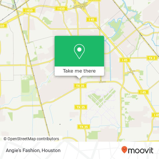 Mapa de Angie's Fashion, 6880 Telephone Rd Houston, TX 77061