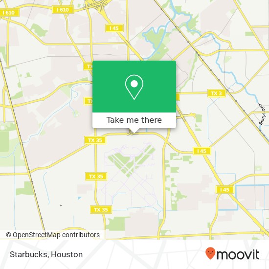 Mapa de Starbucks, 7800 Airport Blvd Houston, TX 77061