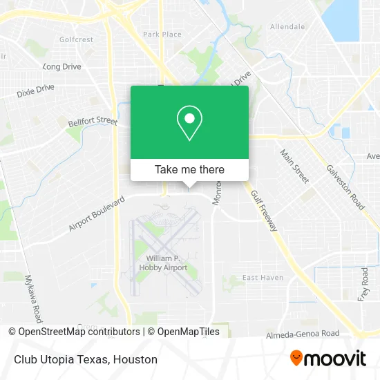Club Utopia Texas map