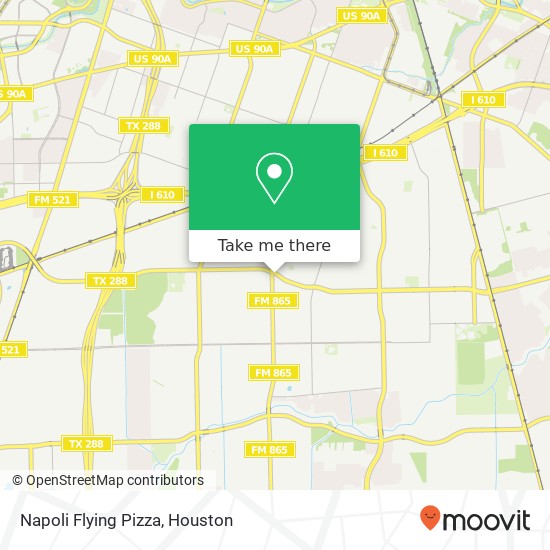 Napoli Flying Pizza, 4820 Bellfort St Houston, TX 77033 map