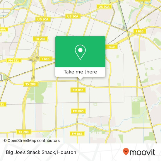 Big Joe's Snack Shack, Sunflower St Houston, TX 77033 map