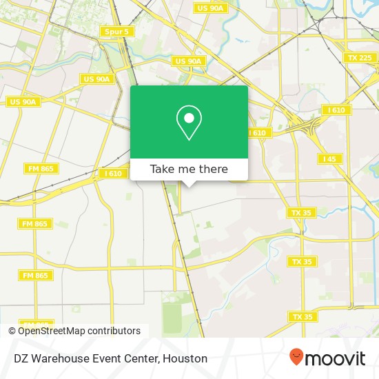 Mapa de DZ Warehouse Event Center