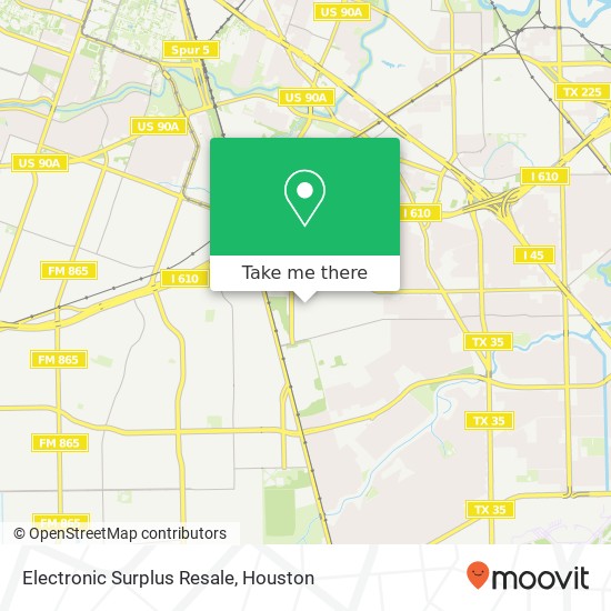 Mapa de Electronic Surplus Resale, 5636 Etheridge St Houston, TX 77087