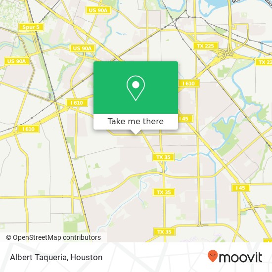 Mapa de Albert Taqueria, 7240 Long Dr Houston, TX 77087