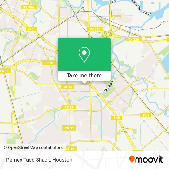 Mapa de Pemex Taco Shack