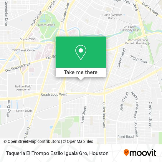 Taqueria El Trompo Estilo Iguala Gro map