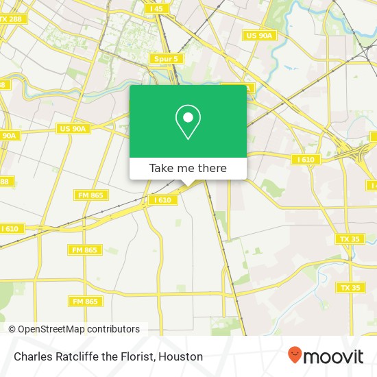 Mapa de Charles Ratcliffe the Florist, 5952 South Loop E Houston, TX 77033