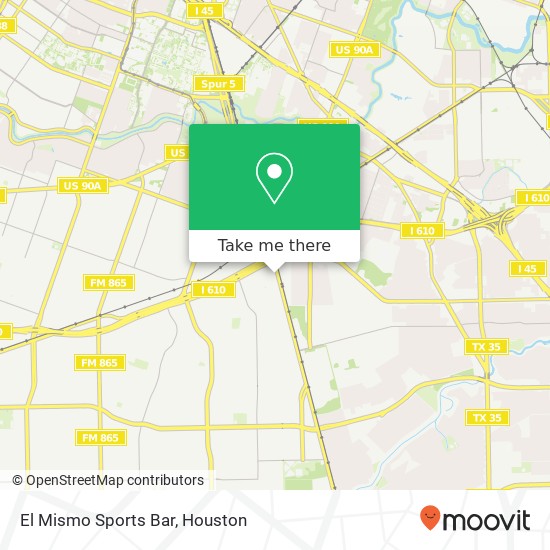 El Mismo Sports Bar map