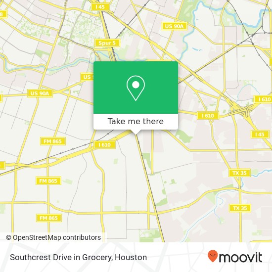 Southcrest Drive in Grocery, 6304 Mykawa Rd Houston, TX 77033 map