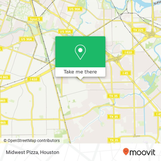 Midwest Pizza, 6700 Long Dr Houston, TX 77087 map