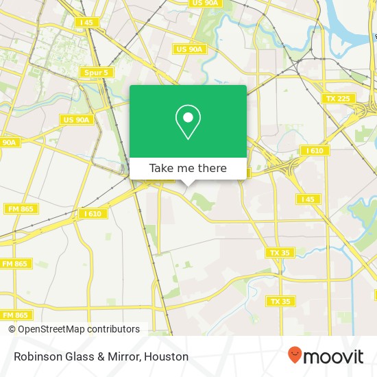 Robinson Glass & Mirror, 6507 Winfree Dr Houston, TX 77087 map