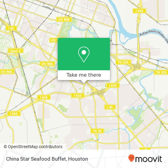 China Star Seafood Buffet, 6888 Gulf Fwy Houston, TX 77087 map