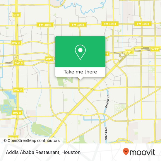 Addis Ababa Restaurant, 7668 De Moss Dr Houston, TX 77036 map