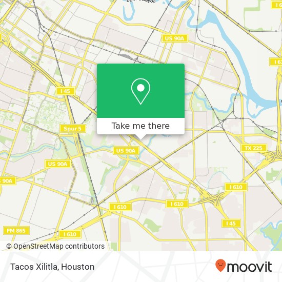 Mapa de Tacos Xilitla, 6003 Gulf Fwy Houston, TX 77023
