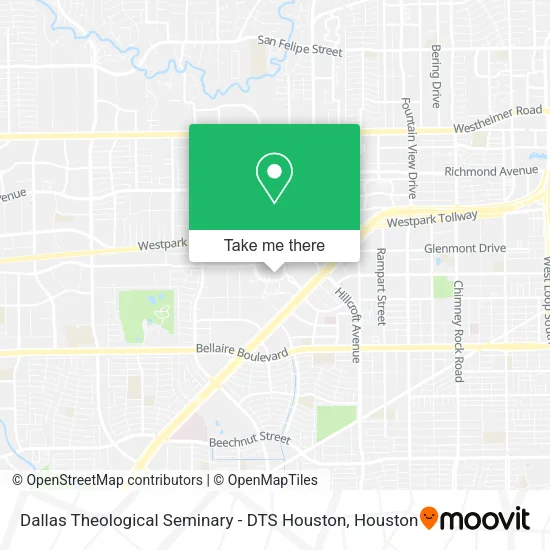 Mapa de Dallas Theological Seminary - DTS Houston