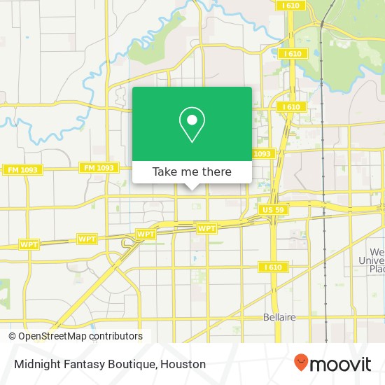 Midnight Fantasy Boutique, 3113 Bering Dr Houston, TX 77057 map