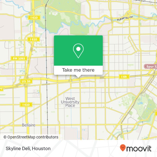 Skyline Deli, 3200 Southwest Fwy Houston, TX 77027 map