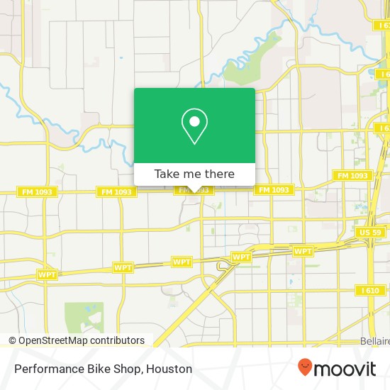 Performance Bike Shop, 7549 Westheimer Rd Houston, TX 77063 map