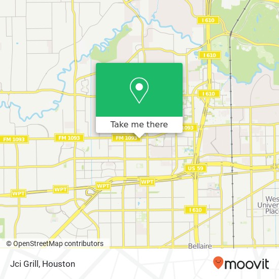 Mapa de Jci Grill, 5745 Westheimer Rd Houston, TX 77057