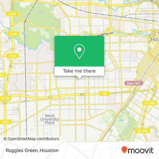 Mapa de Ruggles Green, 2311 W Alabama St Houston, TX 77098