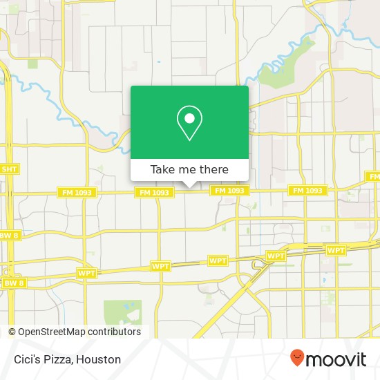 Cici's Pizza, 8366 Westheimer Rd Houston, TX 77063 map