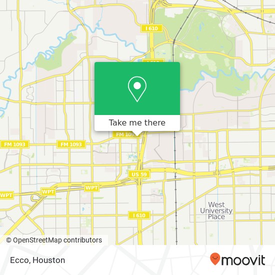 Mapa de Ecco, 2600 Post Oak Blvd Houston, TX 77056