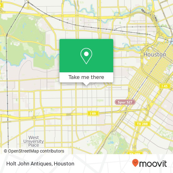 Mapa de Holt John Antiques, 2416 Woodhead St Houston, TX 77019