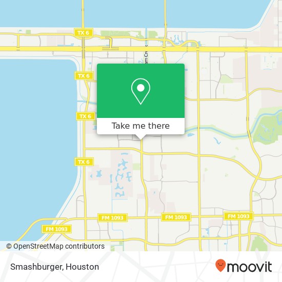 Mapa de Smashburger, Eldridge Pkwy Houston, TX 77077