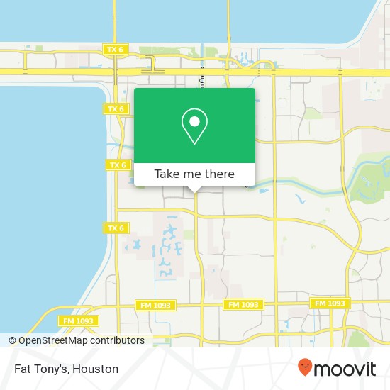 Fat Tony's, 1460 Eldridge Pkwy Houston, TX 77077 map