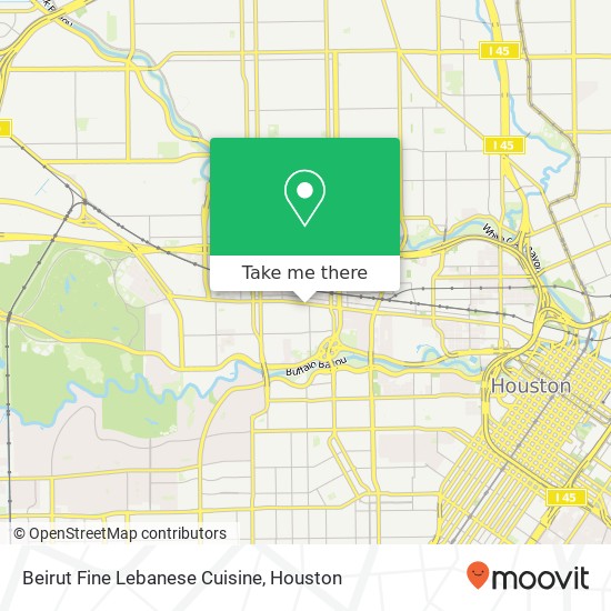 Beirut Fine Lebanese Cuisine, 4105 Washington Ave Houston, TX 77007 map