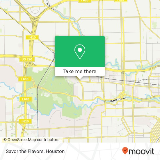 Mapa de Savor the Flavors, 6122 Washington Ave Houston, TX 77007