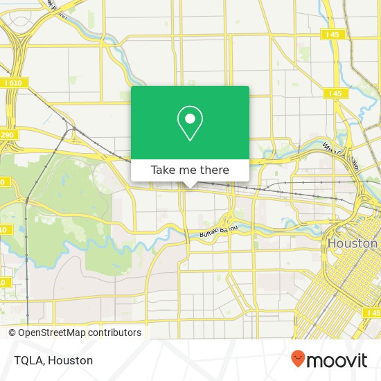 Mapa de TQLA, 4601 Washington Ave Houston, TX 77007