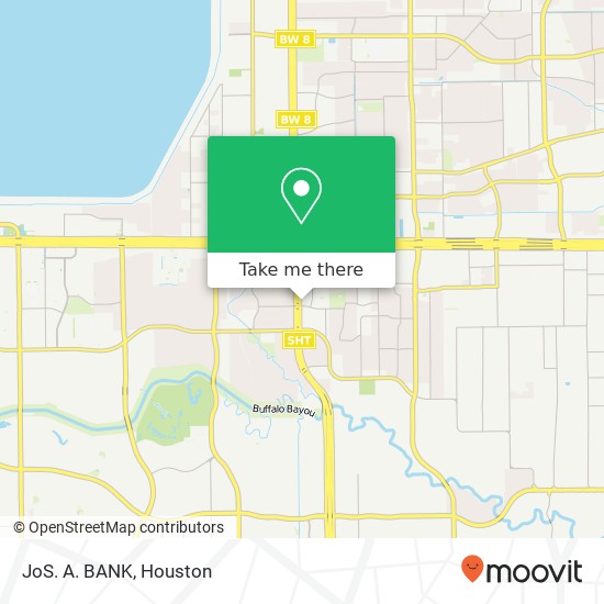 Mapa de JoS. A. BANK, 770 W Sam Houston Pkwy N Houston, TX 77024