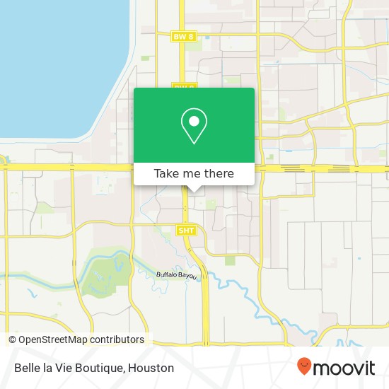Mapa de Belle la Vie Boutique, 12808 Queensbury Ln Houston, TX 77024